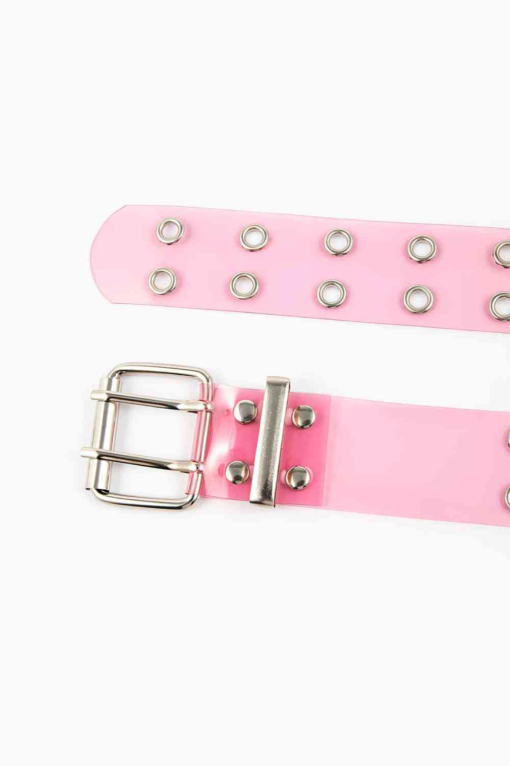 Double Row Grommet PVC Belt – Benito Boutique